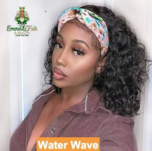 Load image into Gallery viewer, Brazilian Human Hair Headband Wigs -Various Curls