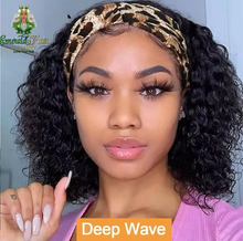 Load image into Gallery viewer, Brazilian Human Hair Headband Wigs -Various Curls