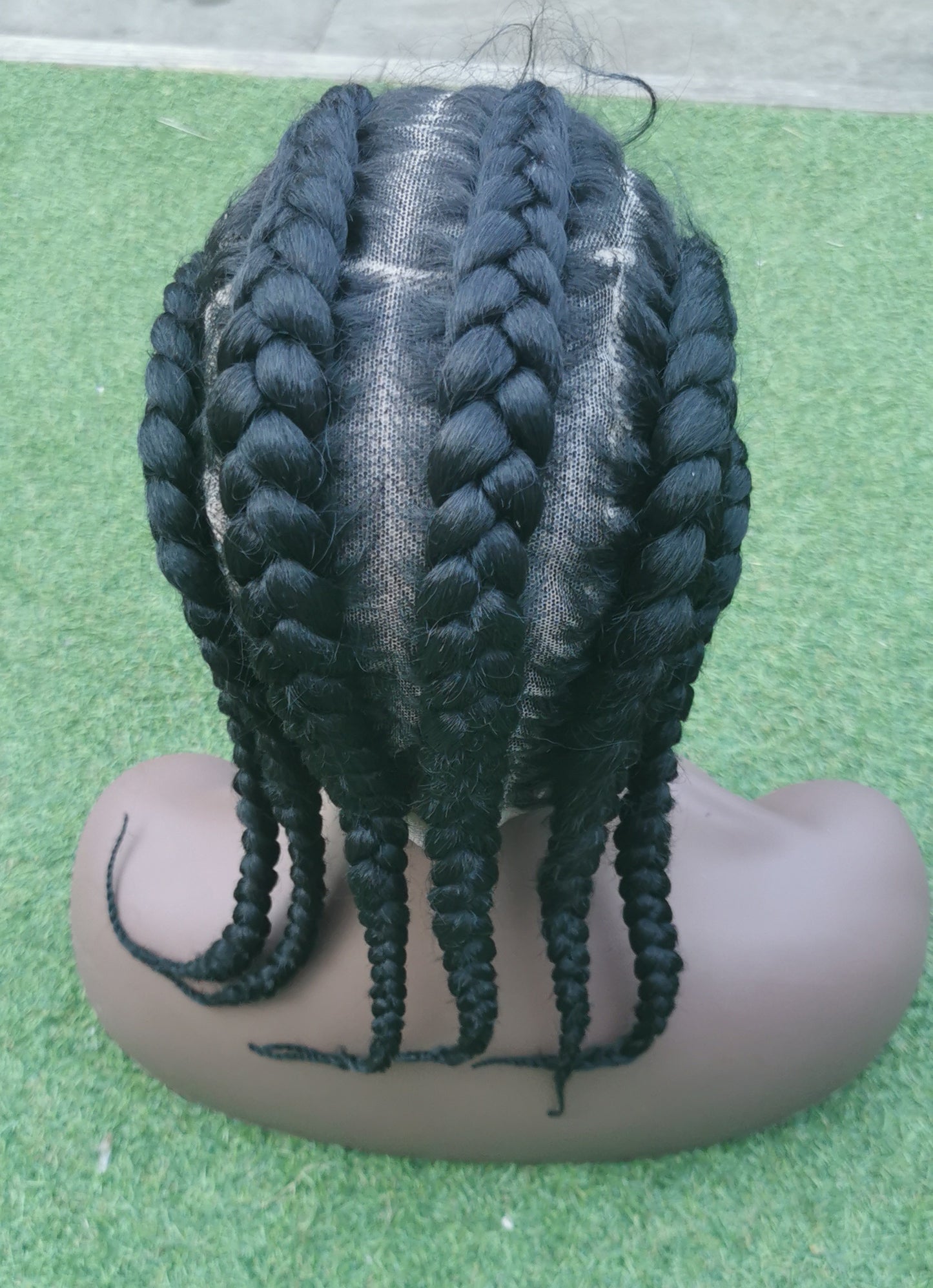 Full Lace Cornrow Wig - Dupe