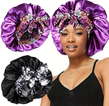 Load image into Gallery viewer, 2 Pcs Satin Hair Bonnet