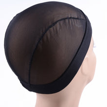 Load image into Gallery viewer, Black Dome Cornrow Wig Caps - Elastic Nylon Breathable Mesh Net