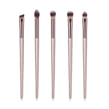 Load image into Gallery viewer, 10-Piece Champagne Makeup brush Set