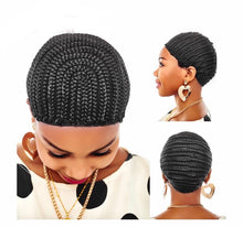 Load image into Gallery viewer, Large Crochet Easy Sew In Cornrow Wig Cap