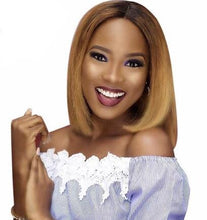 Load image into Gallery viewer, Honey Blonde Lace Front Short Cut Bob Wig