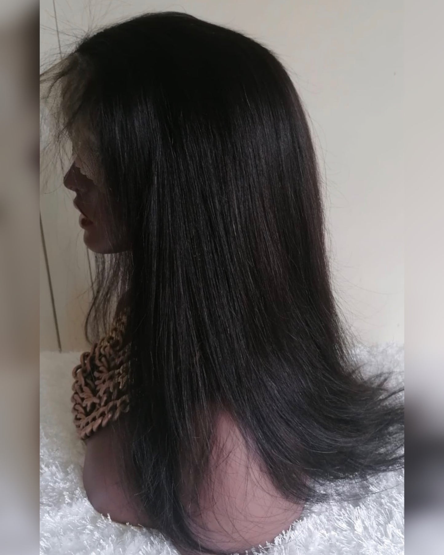 Top Raw Virgin Straight Human Hair Lace Wig - Ruth