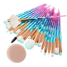 Load image into Gallery viewer, 20Pcs Diamond Makeup Brush Set