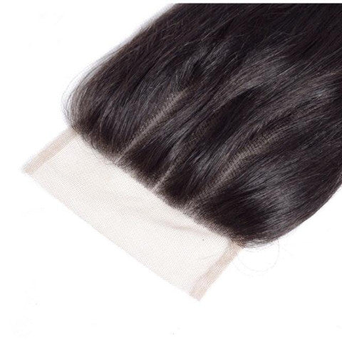 Malaysian Straight Lace 4*4 Closure - Free/Middle/3-Part
