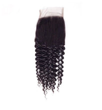 Load image into Gallery viewer, Peruvian Kinky Curly 4x4 HD Swiss Lace Closure