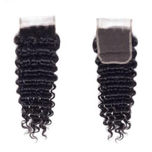 Load image into Gallery viewer, Brazilian Deep Wave Human Hair Weave Closure