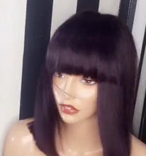 Load image into Gallery viewer, Short Brazilian Full Lace Frontal Human Hair Fringe - Chantelle