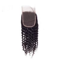Load image into Gallery viewer, Peruvian Kinky Curly 4x4 HD Swiss Lace Closure