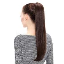 Load image into Gallery viewer, Wrap Around Clip In Ponytail Remy Human Hair Extensions