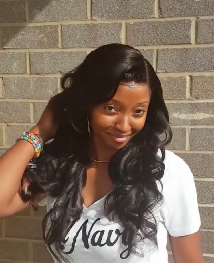 Brazilian Remy Body Wave Lace Front Human Hair Wig - Brenda
