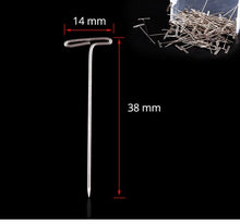 Load image into Gallery viewer, T Pins For Blocking Knitting, Modelling And Crafts and Holding Wigs - 50 Pcs