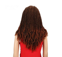 Load image into Gallery viewer, Synthetic Crochet Braids Twist Jumbo Dread Faux Locs Wig - Long Afro - 22" inch