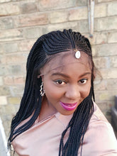 Load image into Gallery viewer, Full Lace Cornrow Wig - Lola