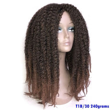 Load image into Gallery viewer, Afro Kinky Curly kanekalon Synthetic Wig