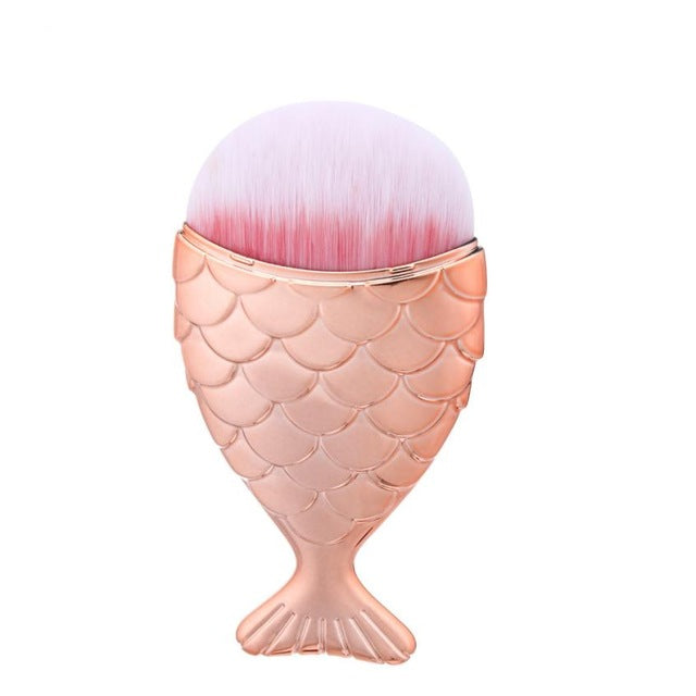 MUQGEW 1pcs Diamond Fish Makeup Brush Set Foundation Blending Power Eyeshadow Contour Concealer Blush Cosmetic Beauty Make Up