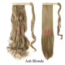 Load image into Gallery viewer, Long Clip In Wrap around Synthetic Ponytail