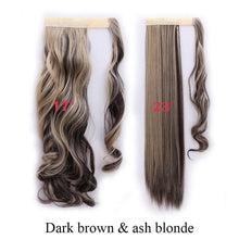 Load image into Gallery viewer, Long Clip In Wrap around Synthetic Ponytail