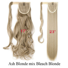 Load image into Gallery viewer, Long Clip In Wrap around Synthetic Ponytail