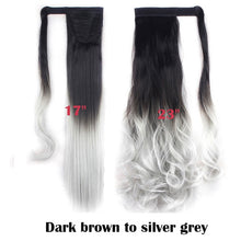 Load image into Gallery viewer, Long Clip In Wrap around Synthetic Ponytail