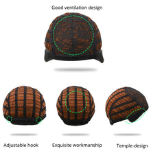 Load image into Gallery viewer, Short Box Braid Wig Brown Braided Box Braids Wigs Synthetic Hair 12'' Afro Wigs For Black Women African Braiding Wigs HPHR-008