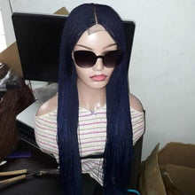 Load image into Gallery viewer, Blue Micro Million twist Braids Wig 26"