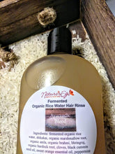 Load image into Gallery viewer, Organic Fermented Rice Water Hair Rinse (ayurvedic, black cumin seed oil, hair rinse, conditioner, hair wash, hair growth, shampoo)