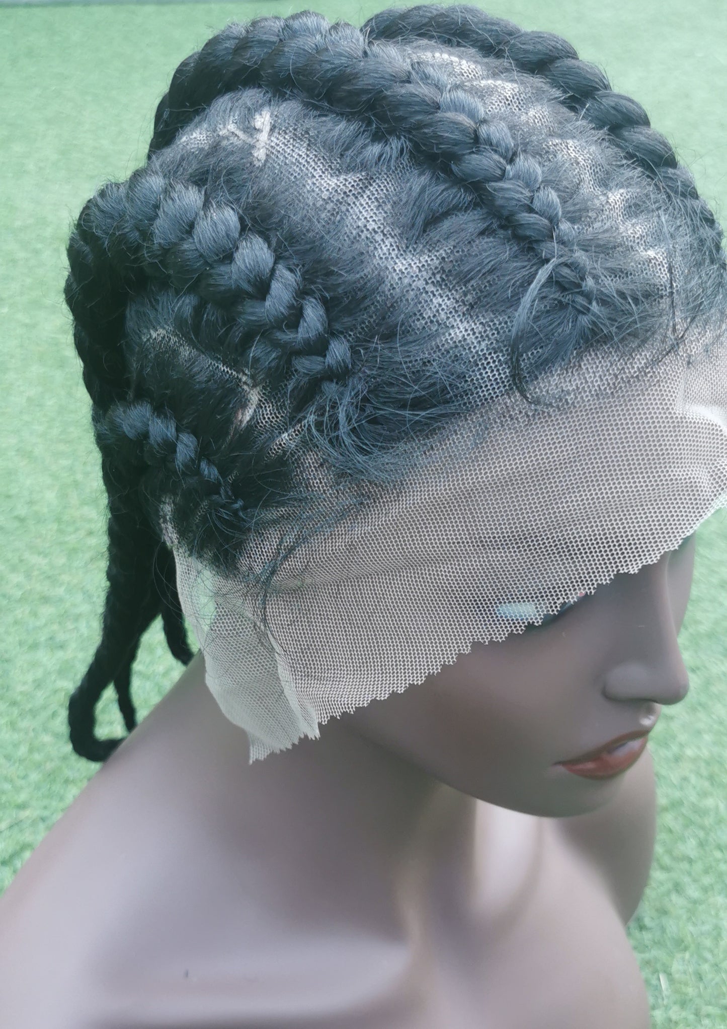 Full Lace Cornrow Wig - Dupe