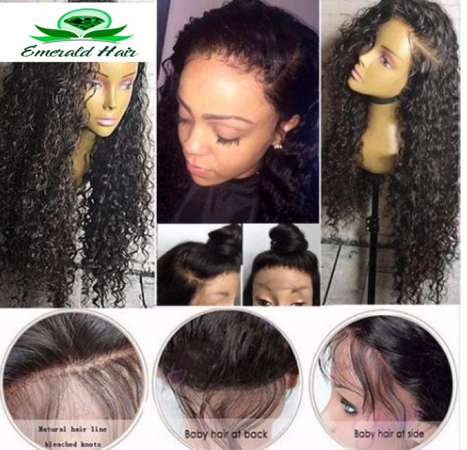 Full Lace Wet And Wavy Brazilian Curly Human Hair Wigs - Tracy