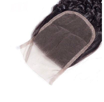 Peruvian Kinky Curly 4x4  HD Swiss Lace Closure