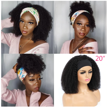 Brazilian Afro Kinky Curly Headband Wig -Tasha