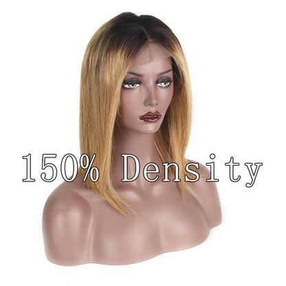Honey Blonde Lace Front Short Cut Bob Wig