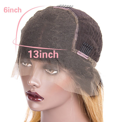 Honey Blonde Lace Front Short Cut Bob Wig