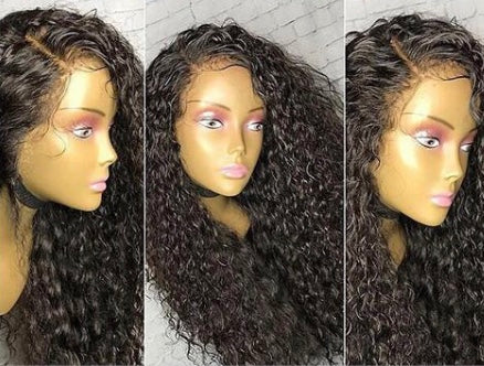 Full Lace Wet And Wavy Brazilian Curly Human Hair Wigs - Tracy