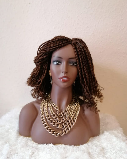 Kinky Twist Wig with Lace Closure