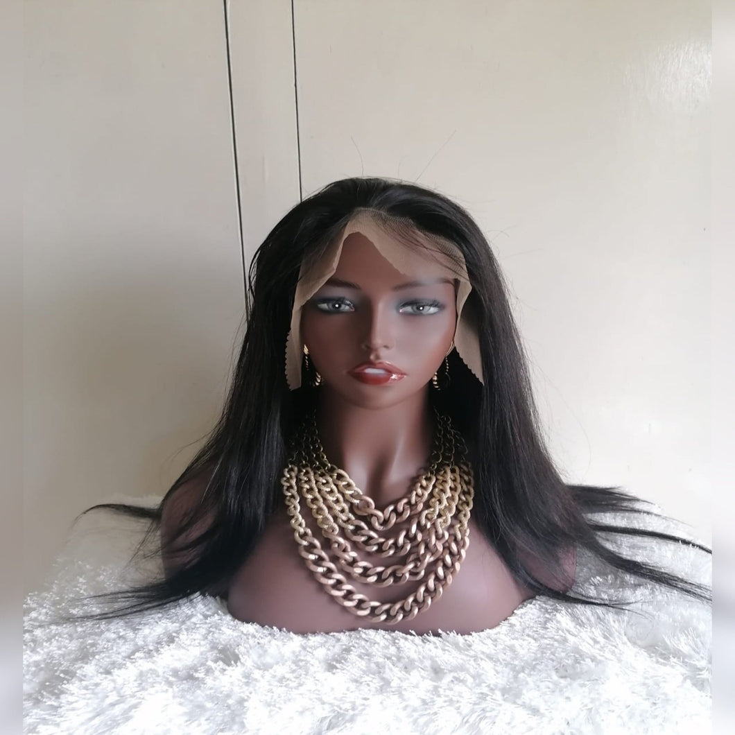 Top Raw Virgin Straight Human Hair Lace Wig - Ruth