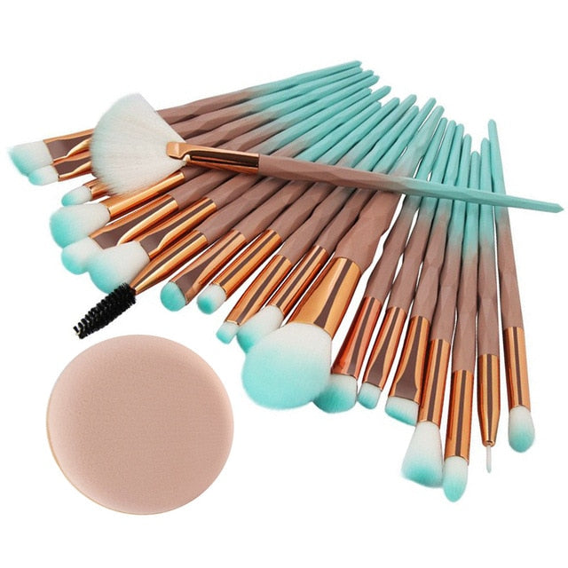 20Pcs Diamond Makeup Brush Set