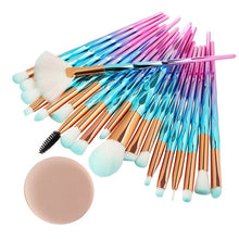 Load image into Gallery viewer, 20Pcs Diamond Makeup Brush Set
