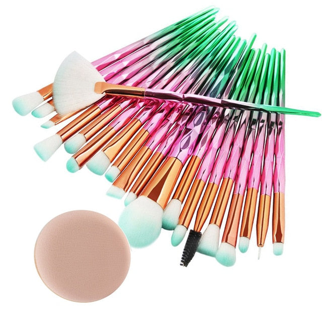20Pcs Diamond Makeup Brush Set