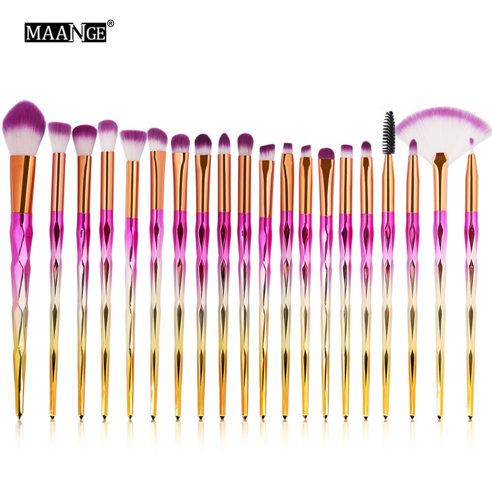 20Pcs Diamond Makeup Brush Set