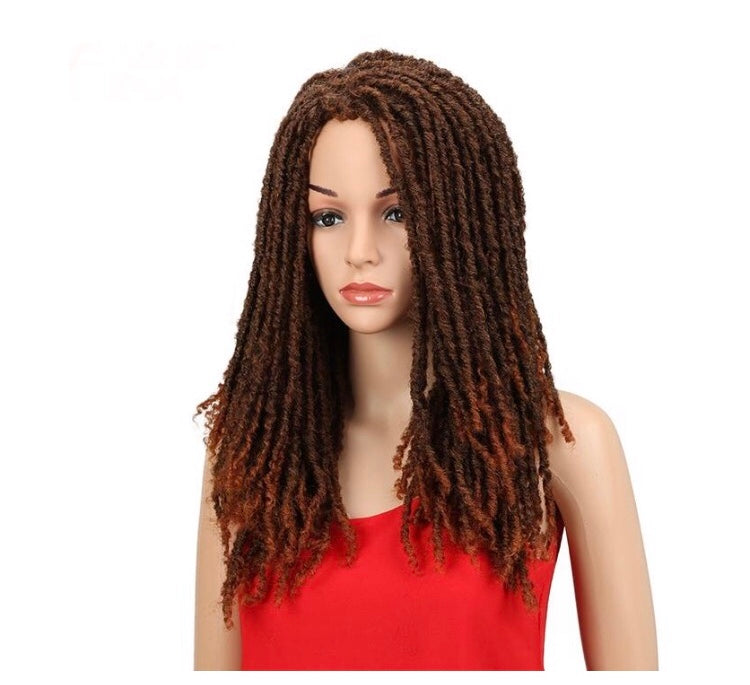 Synthetic Crochet Braids Twist Jumbo Dread Faux Locs Wig - Long Afro - 22" inch