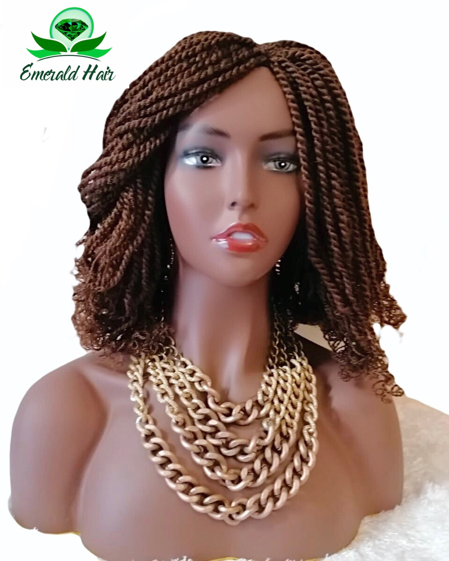 Kinky Twist Wig with Lace Closure