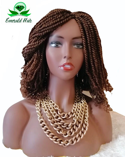 Kinky Twist Wig with Lace Closure