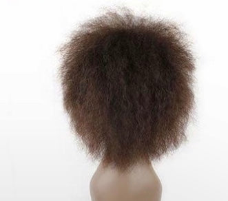 Short Kinky Curly Afro Wig - Fluffy Cosplay