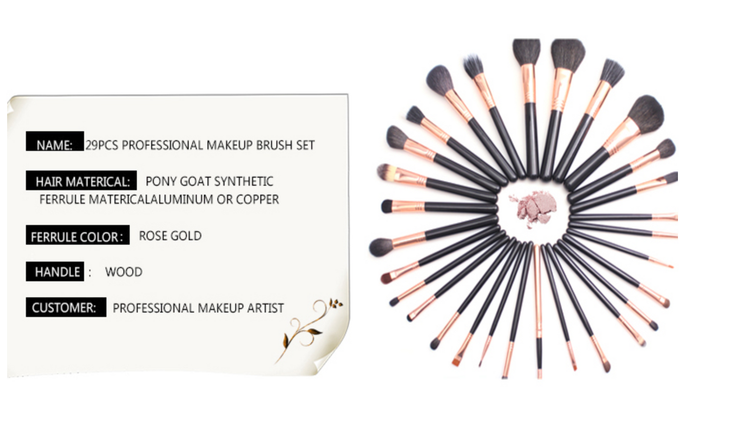 29-Piece Make Up Brush Set
