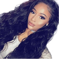 Brazilian Natural Wave Lace Front Human Hair Wig - Anna