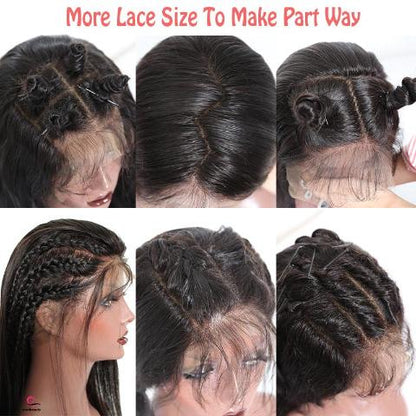 360 Lace Frontal Full End Brazilian Deep Wave Wig - Pre Plucked With Baby Hair - Oliveta
