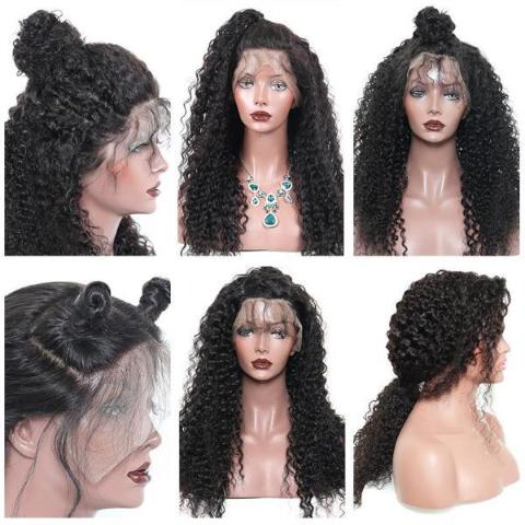 360 Lace Frontal Full End Brazilian Deep Wave Wig - Pre Plucked With Baby Hair - Oliveta